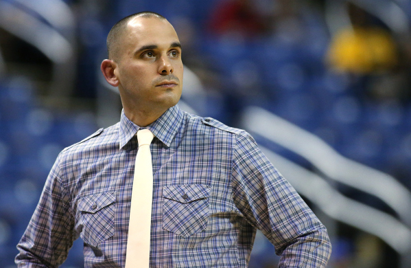 Spring Valley Head Coach Billy Hemberger works the sidelines of the NIAA Division I-A state ...