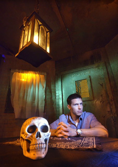 Jason Egan, owner and creator of Fright Dome, is shown at the haunted house in the Aventuredome at the Circus Circus hotel-casino at 2880 S. Las Vegas Blvd. in Las Vegas on Friday, Sept. 23, 2016. ...