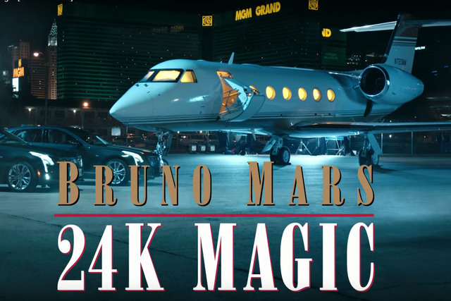 Bruno Mars’ new video “24K Magic,” takes place in Las Vegas (YouTube)