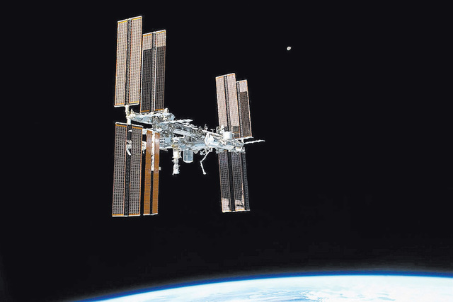 The International Space Station, photographed from the space shuttle Atlantis, on July 19, 2011. (NASA)