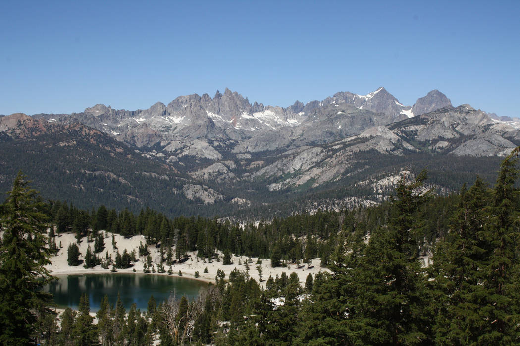 The Minarets are the jagged peaks located in the Ritter Range, here seen from Mammoth Lakes, Calif. (Deborah Wall)