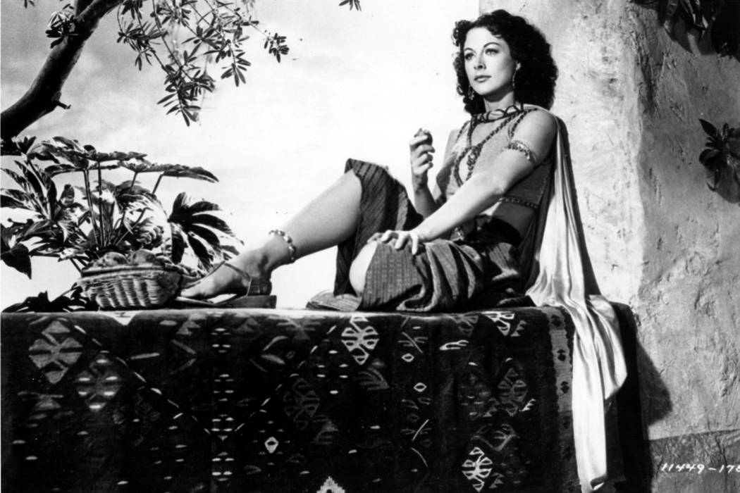 This is a 1949 photo of Actress Hedy Lamarr on the set of the movie &quot;Samson and Delilah.&quot;  (AP Photo)
