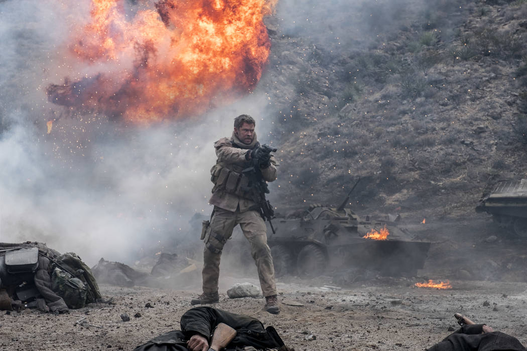 Chris Hemsworth as Captain Mitch Nelson in "12 Strong." (David James)