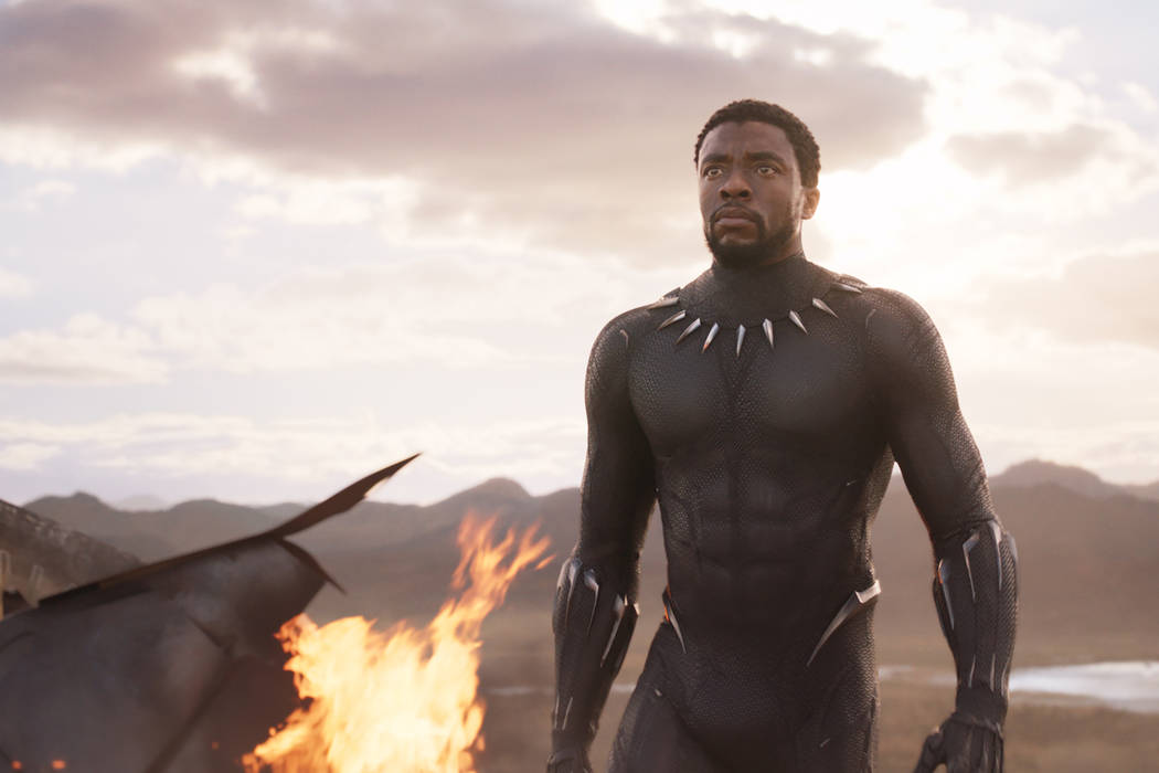 Marvel Studios'Marvel’s ‘Black Panther’ balances message with plenty of action  T'Challa/Black Panther (Chadwick Boseman)..Ph: Film Frame..©Marvel Studios 2018