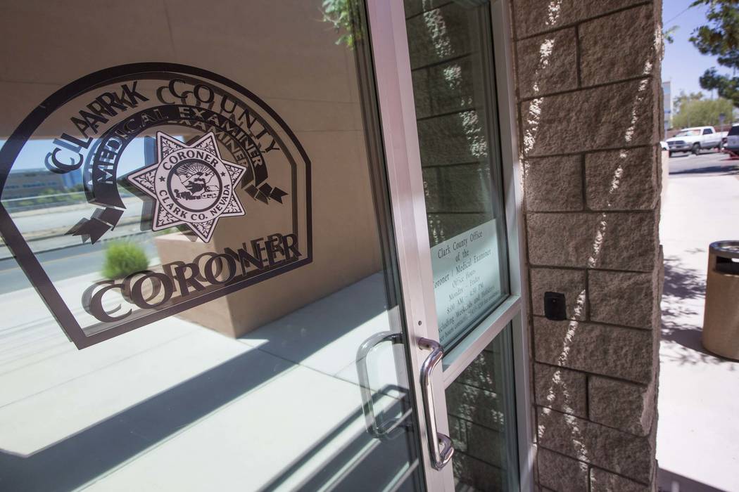 The Clark County coroner's office. (Richard Brian/Las Vegas Review-Journal @vegasphotograph)