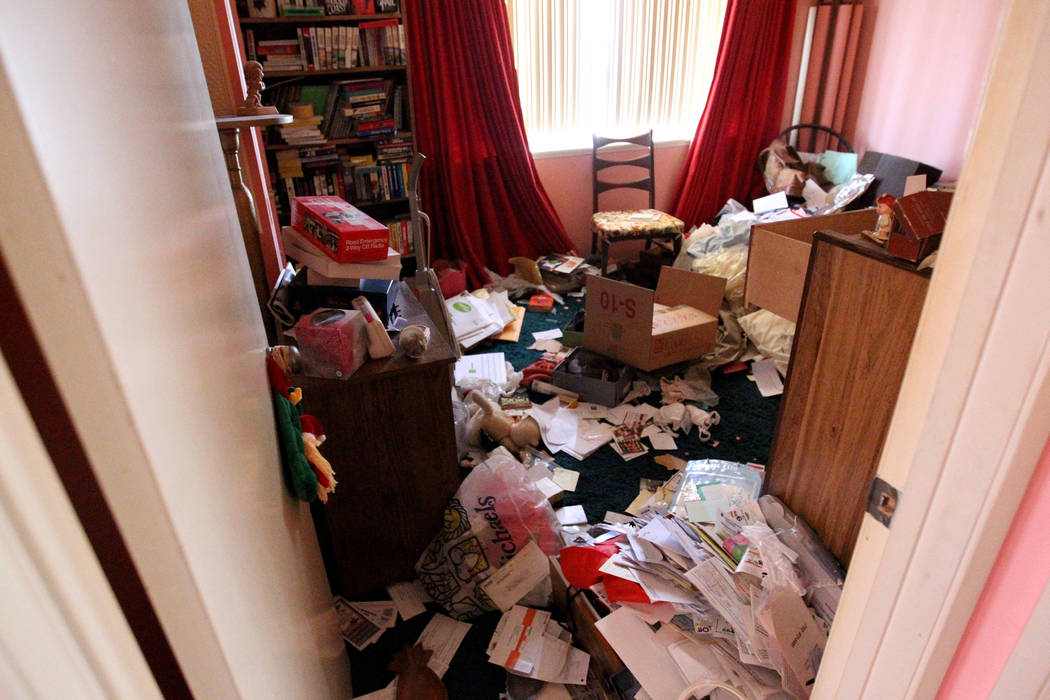 A room of home at 809 Palmhurst Drive in Las Vegas Thursday, Feb. 22, 2018. After home owner Carole Barnish died last August, Shalena Earnheart claimed ownership, sparking a dispute. A neighbor sa ...