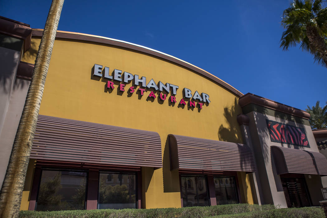 Elephant Bar Restaurant, located in The District at Green Valley Ranch, in Henderson on Wednesday, March 28, 2018. Las Vegas restaurateur Billy Richardson has acquired the Elephant Bar chain out o ...