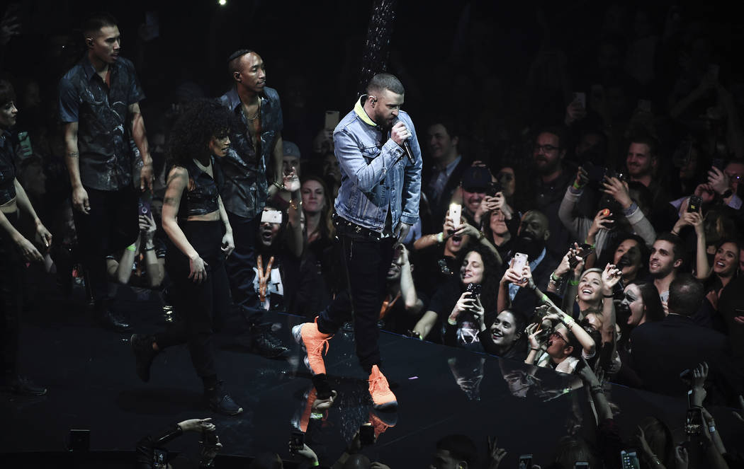 Singer Justin Timberlake performs at Madison Square Garden during the Man of the Woods Tour on Thursday, March 22, 2018, in New York. (Photo by Evan Agostini/Invision/AP)