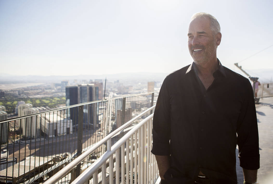 Golden Entertainment Chairman and CEO Blake Sartini Tuesday, Oct 31, 2017, in Las Vegas, on top of the Stratosphere Tower. Elizabeth Brumley Las Vegas Review-Journal @EliPagePhoto