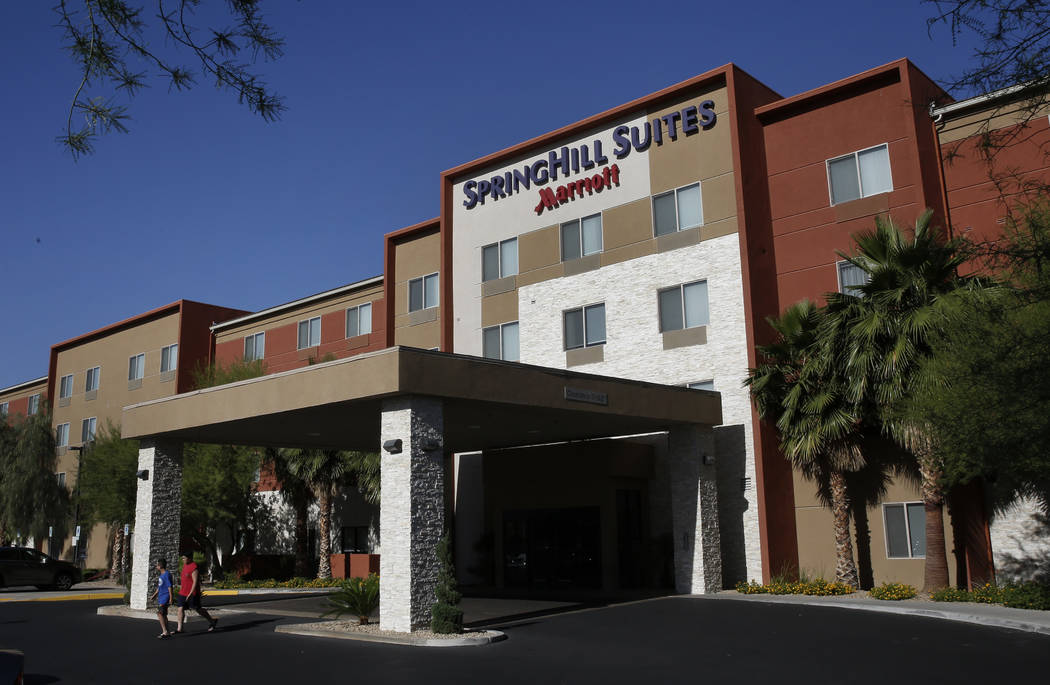 The exterior of SpringHill Suites by Marriott at 1481 Paseo Verde Pkwy photographed on Friday, May 25, 2018, in Henderson. Bizuayehu Tesfaye/Las Vegas Review-Journal @bizutesfaye