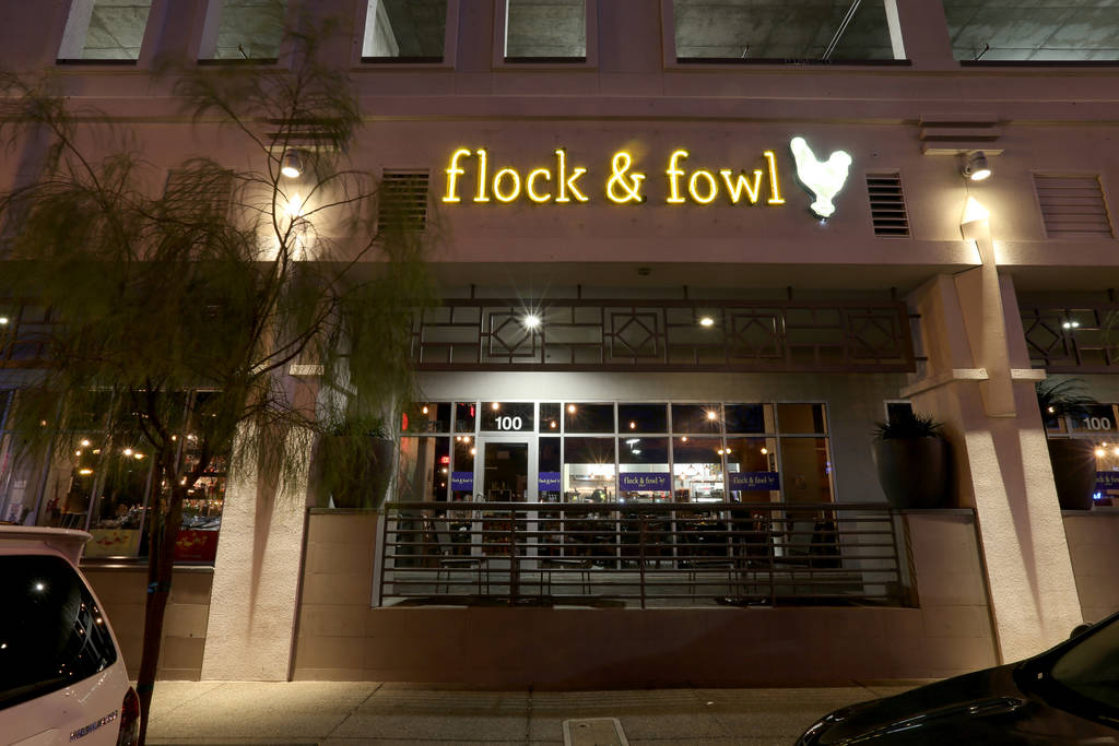 Flock & Fowl DTLV located inside The Ogden at Ogden Avenue and Las Vegas Boulevard in downtown Las Vegas Saturday, May 26, 2018. K.M. Cannon Las Vegas Review-Journal @KMCannonPhoto