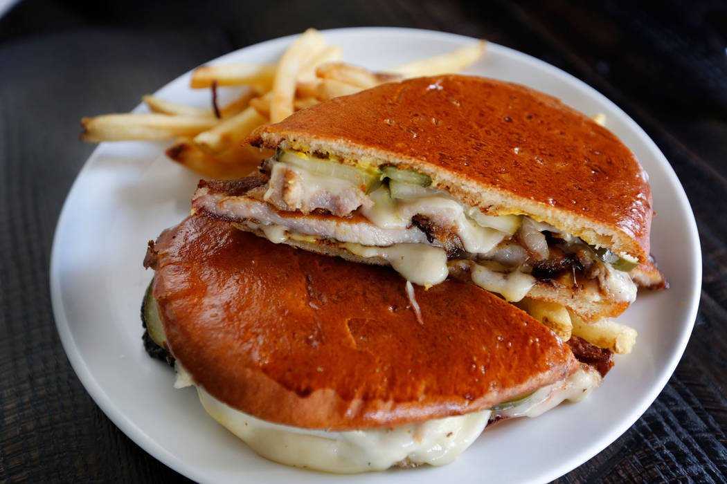 Cigar City sandwich is seen at The Kitchen at Atomic in Las Vegas, Wednesday, July 11, 2018. Chitose Suzuki Las Vegas Review-Journal @chitosephoto