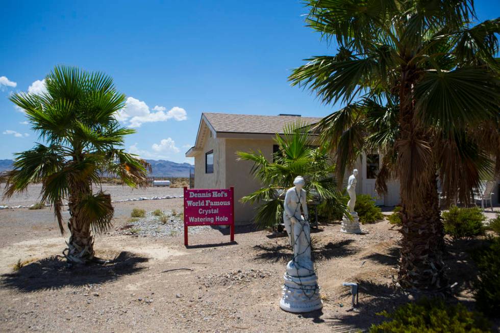 The exterior of the Love Ranch brothel in Crystal, just north of Pahrump, on Friday, July 20, 2 ...