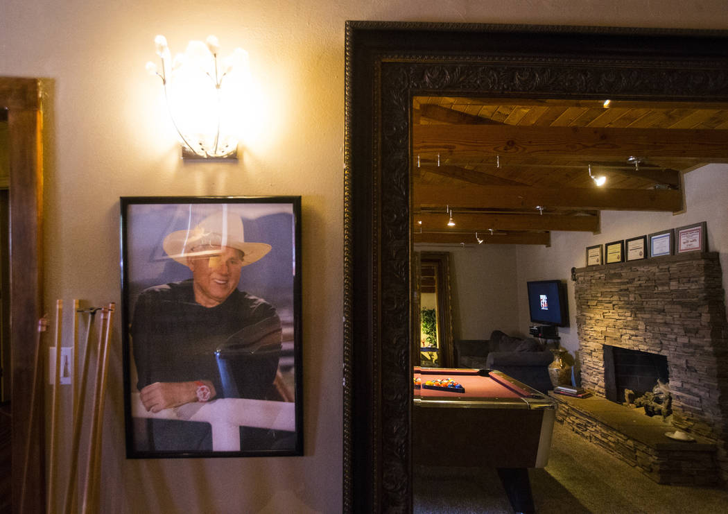 A portrait of brothel owner Dennis Hof at the Love Ranch brothel in Crystal, just north of Pahr ...