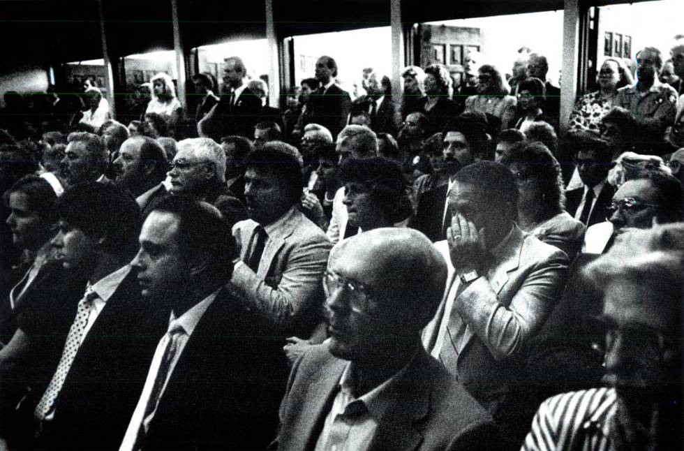 Hundreds gather to show their respects to slain FBI Agent John Bailey during his funeral in 199 ...