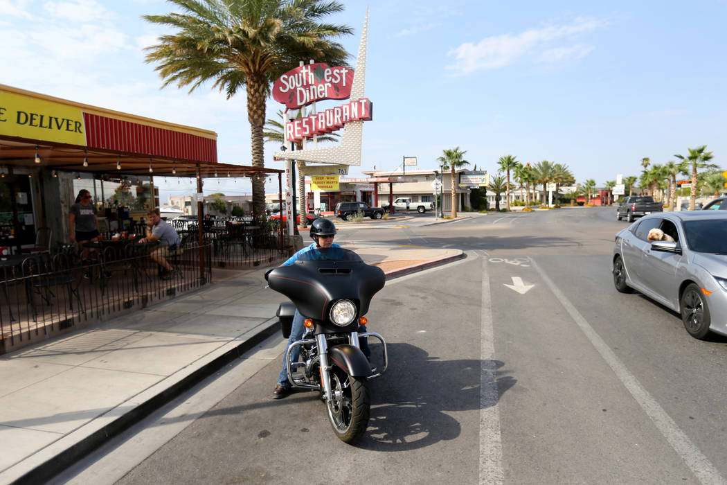 Tabitha Kast of Boulder City after having breakfast at Southwest Diner on the corner of Nevada Way and 5th Street in Boulder City Wednesday, Aug. 1, 2018. K.M. Cannon Las Vegas Review-Journal @KMC ...