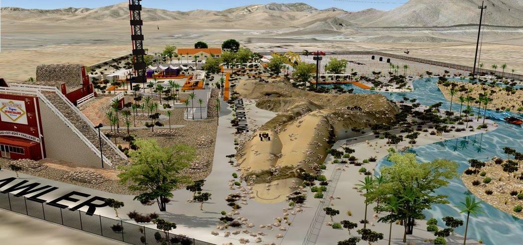 Machine Guns Vegas owner Genghis Cohen laid out plans more than two years ago for XPark Vegas off Interstate 15. XPark would feature a 180-foot bungee tower, a shooting range, an obstacle course f ...