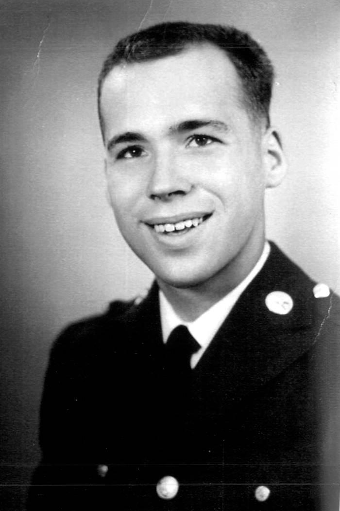 A Navy photo of a young Billy Stojack from the early 1960s. Photo courtesy of Kristen Watson.