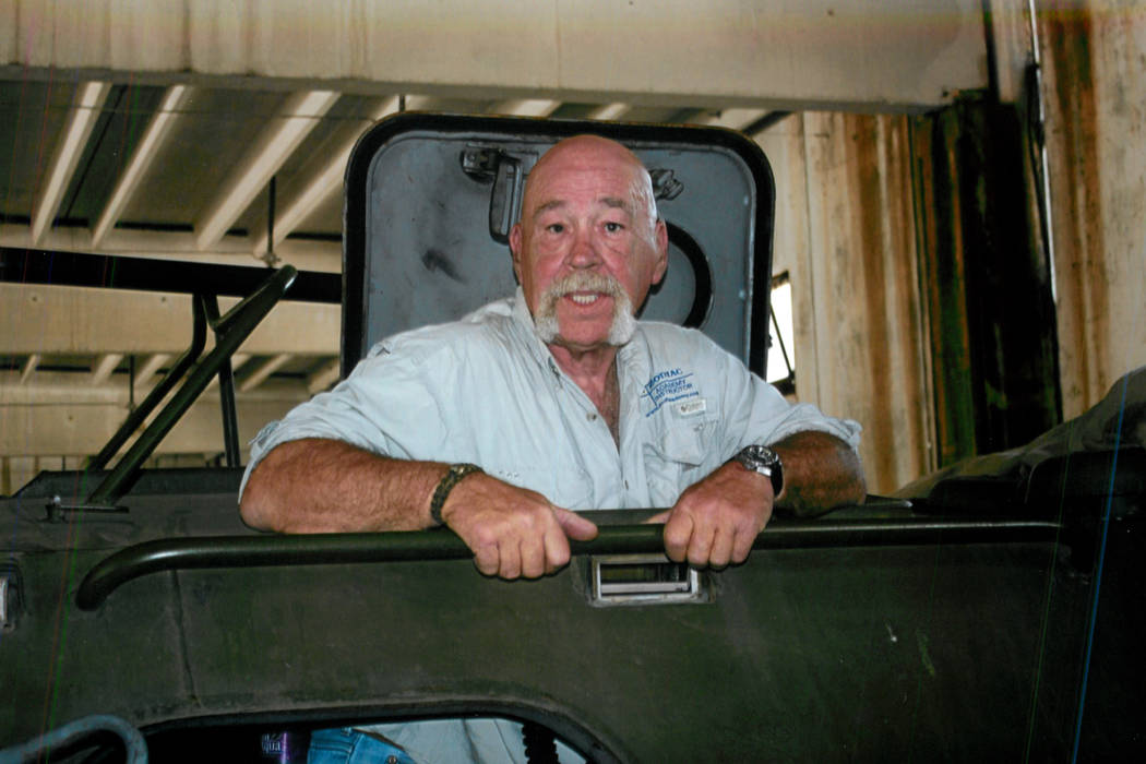 A photo of Billy Stojack in one of his armored vehicles. Photo courtesy of Kristen Watson.
