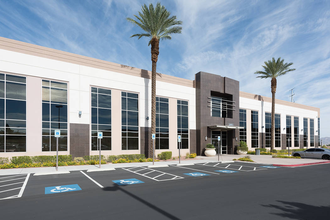 JMA Ventures bought three office buildings in Henderson, including the one at 2495 Village View Drive, seen here, for $34 million total. (Cushman & Wakefield)