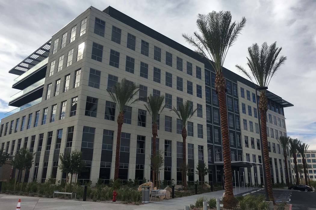 The six-story Las Vegas office building known as Two Summerlin, pictured Wednesday, Aug. 29, 2018, was developed by Howard Hughes Corp. (Eli Segall/Las Vegas Review-Journal)