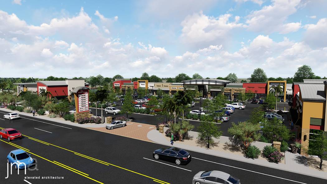 Developer Jenny Chang Au plans to open a 32,450-square-foot retail center, Golden Spring Plaza, in Las Vegas' Chinatown area in late 2019. (Rendering/Total Real Estate of Nevada)