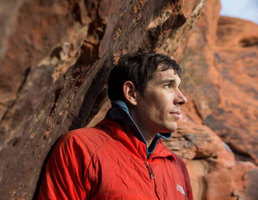 Alex Honnold at The Gallery at Red Rock Canyon on Monday, Dec. 17, 2018, in Las Vegas. Honnold, ...