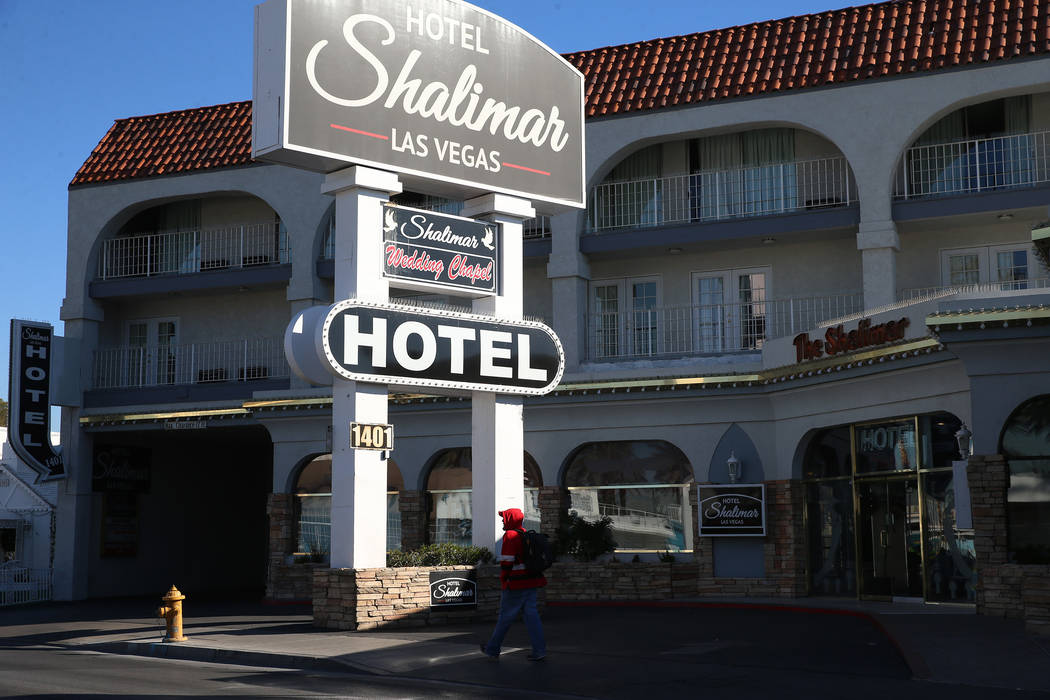 Shalimar Hotel, 1401 Las Vegas Blvd. South, in Las Vegas, Friday, Jan. 4, 2019. Erik Verduzco Las Vegas Review-Journal @Erik_Verduzco