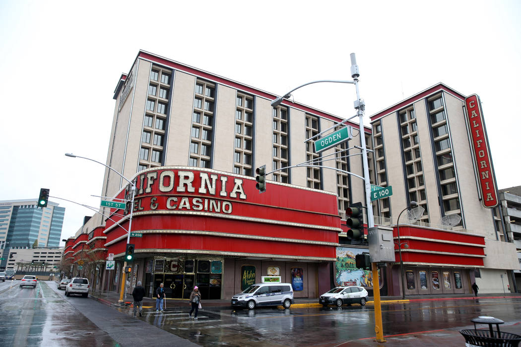The California Hotel in downtown Las Vegas Tuesday, Jan. 15, 2019. K.M. Cannon Las Vegas Review-Journal @KMCannonPhoto