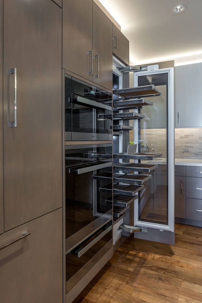 The kitchen in the Waldorf Astoria unit No. 2403 features the latest in appliances. (Luxury Estates International)