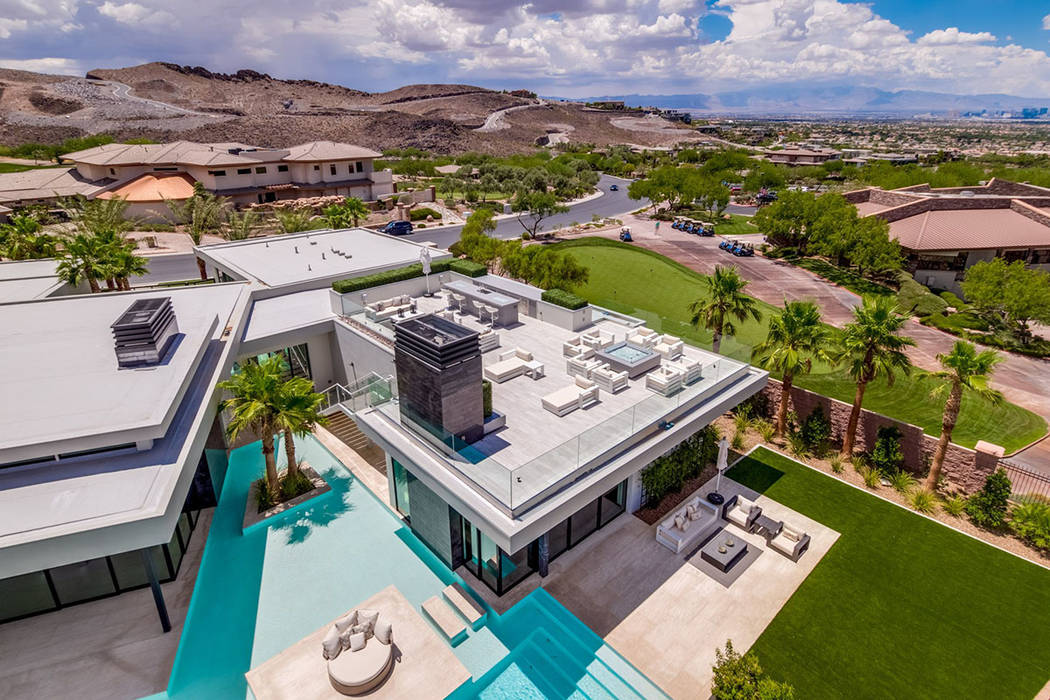 The custom home has water features, which is a trademark of Dan Coletti, owner of Sun West Custom Homes, which built it in 2017. (Ivan Sher Group)