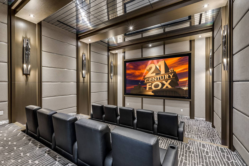 The home theater has all of the extras and is perfect for big game nights. (Ivan Sher Group)