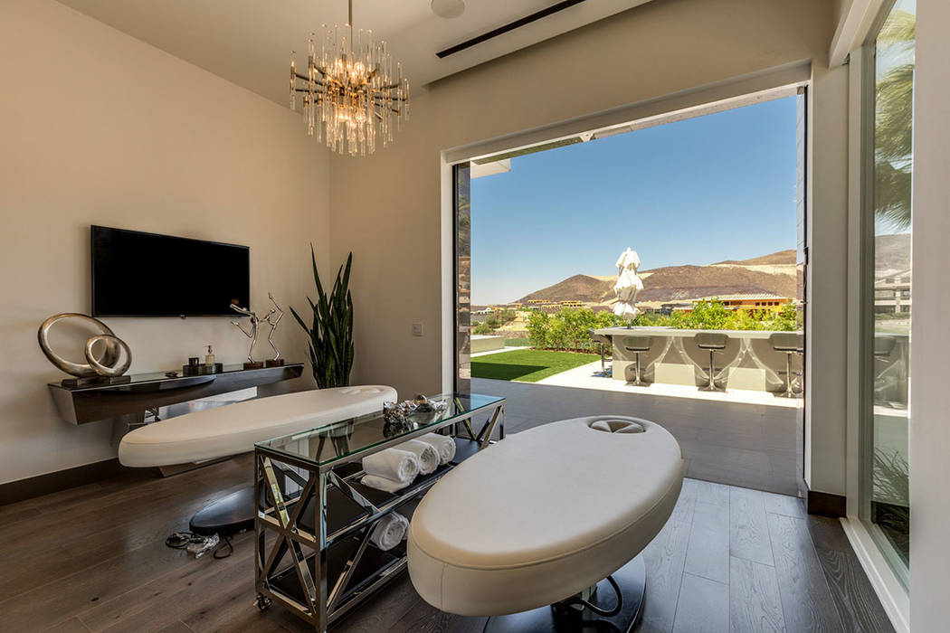 The spa room opens to the patio. (Ivan Sher Group)