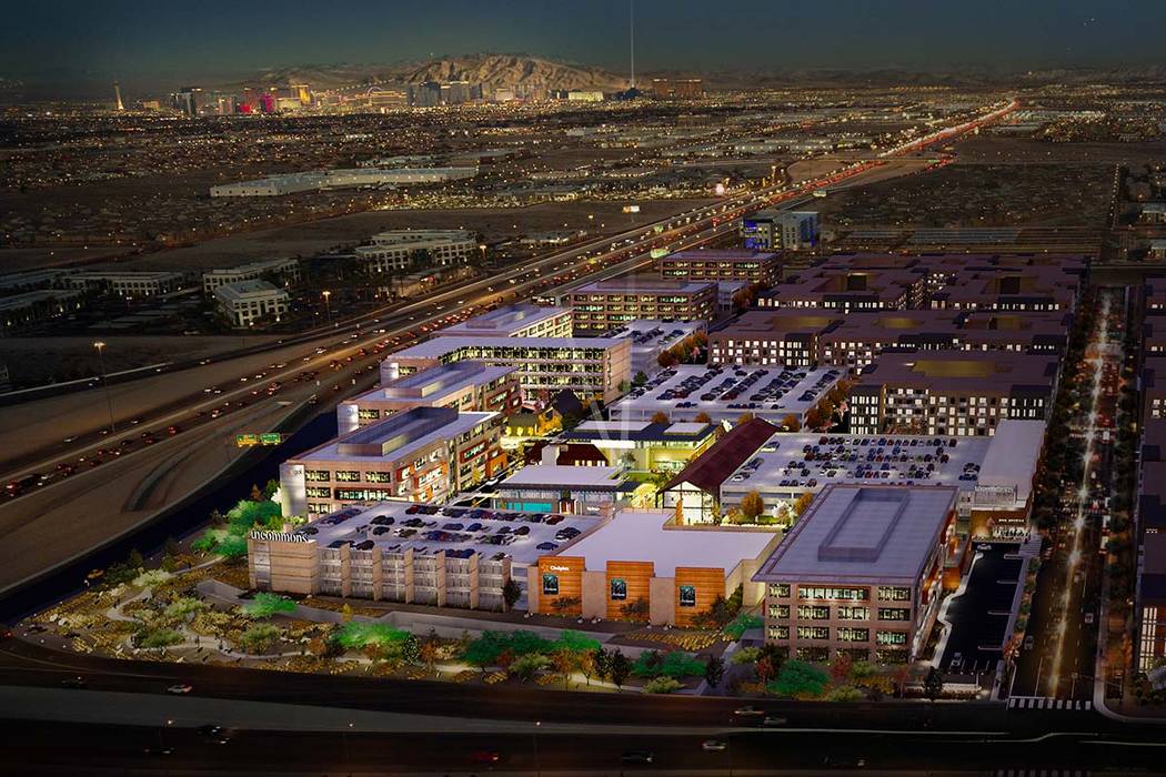 Matter Real Estate Group plans to develop UnCommons, a 40-acre mixed-use project, a rendering of which is seen here, at Durango Drive and the 215 Beltway in southwest Las Vegas. (Matter Real Estat ...