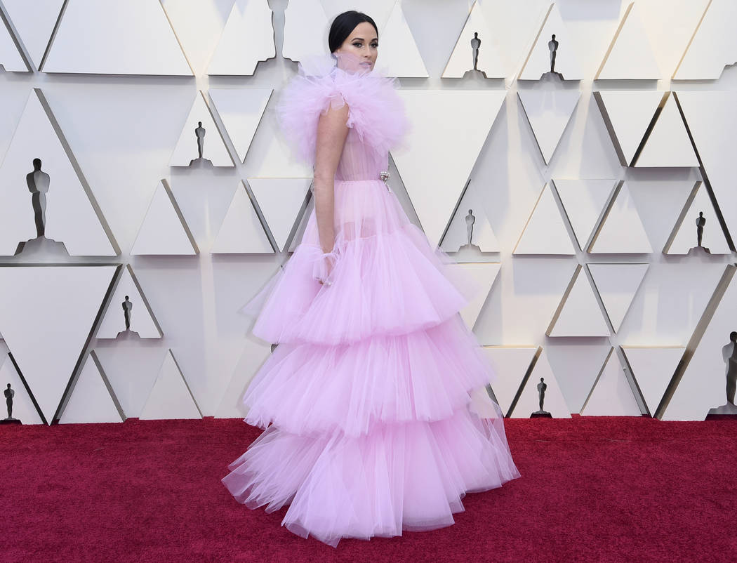 Kacey Musgraves arrives at the Oscars on Sunday, Feb. 24, 2019, at the Dolby Theatre in Los Angeles. (Photo by Richard Shotwell/Invision/AP)