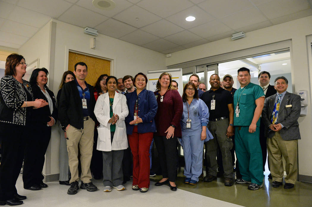 The VA Southern Nevada Healthcare System hosts a ribbon cutting ceremony as it expands its intensive care unit capabilities at the North Las Vegas VA Medical Center via a new telehealth partnershi ...