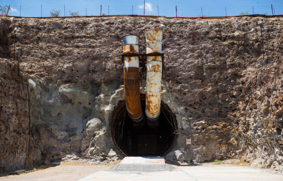 The south portal of Yucca Mountain near Mercury on Saturday, July 14, 2018. Chase Stevens Las Vegas Review-Journal @csstevensphoto