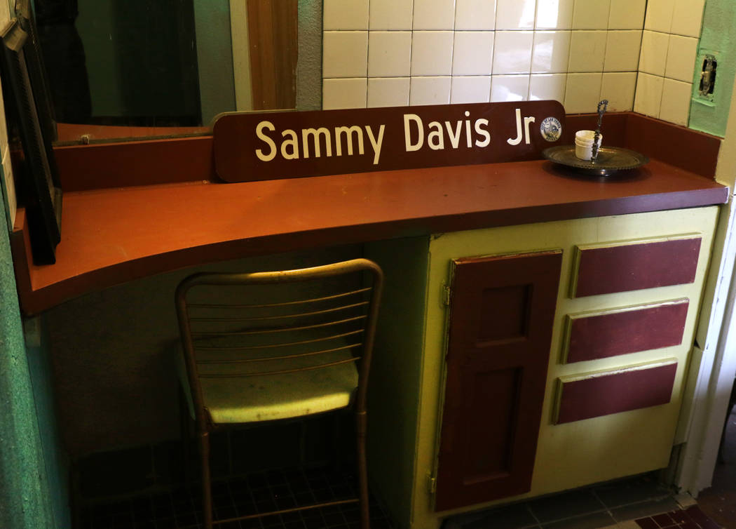 A bathroom at the Harrison Guest House at F Street and West Adams Avenues is seen on Monday, Feb. 25, 2019, in Las Vegas. When segregation barred black entertainers like Sammy Davis Jr., from stay ...