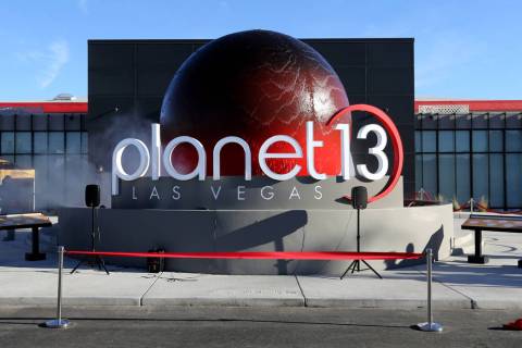 Planet 13, which bills itself as one of the largest dispensaries in the world, opened its doors to the public Thursday, Nov. 1, 2018. The marijuana store is located near the intersection of Desert ...