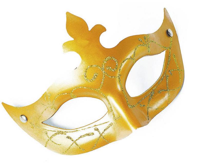 Carnival mask and blower in white background