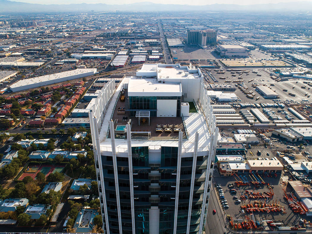 Ivan Sher Group The Palms Place penthouse takes up the entire top floor of the 58-story single tower.