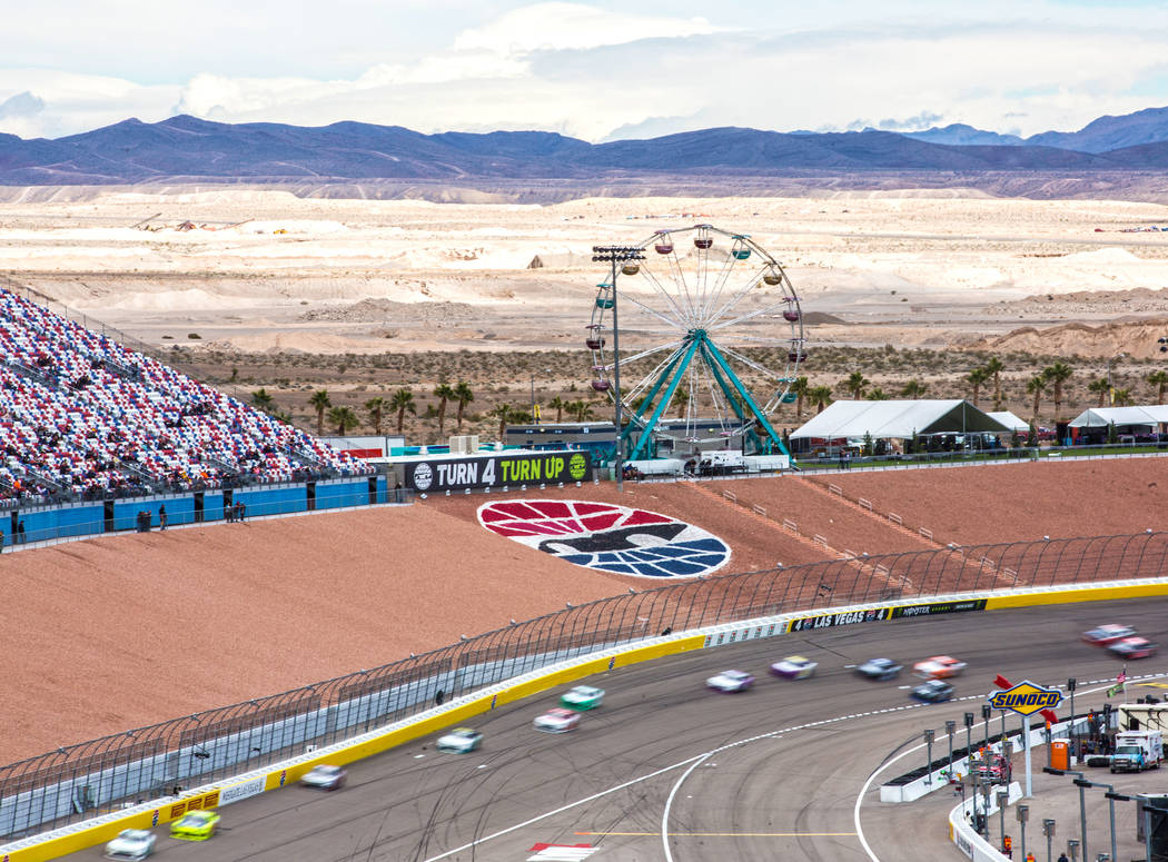 Drives race in the NASCAR Xfinity Series Boyd Gaming 300 on Saturday, March 2, 2019, at Las Vegas Motor Speedway, in Las Vegas. (Benjamin Hager Review-Journal) @BenjaminHphoto