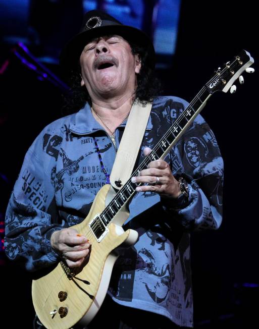 Santana performs at the House of Blues in Mandalay Bay in Las Vegas on Wednesday, May 2, 2012. ...