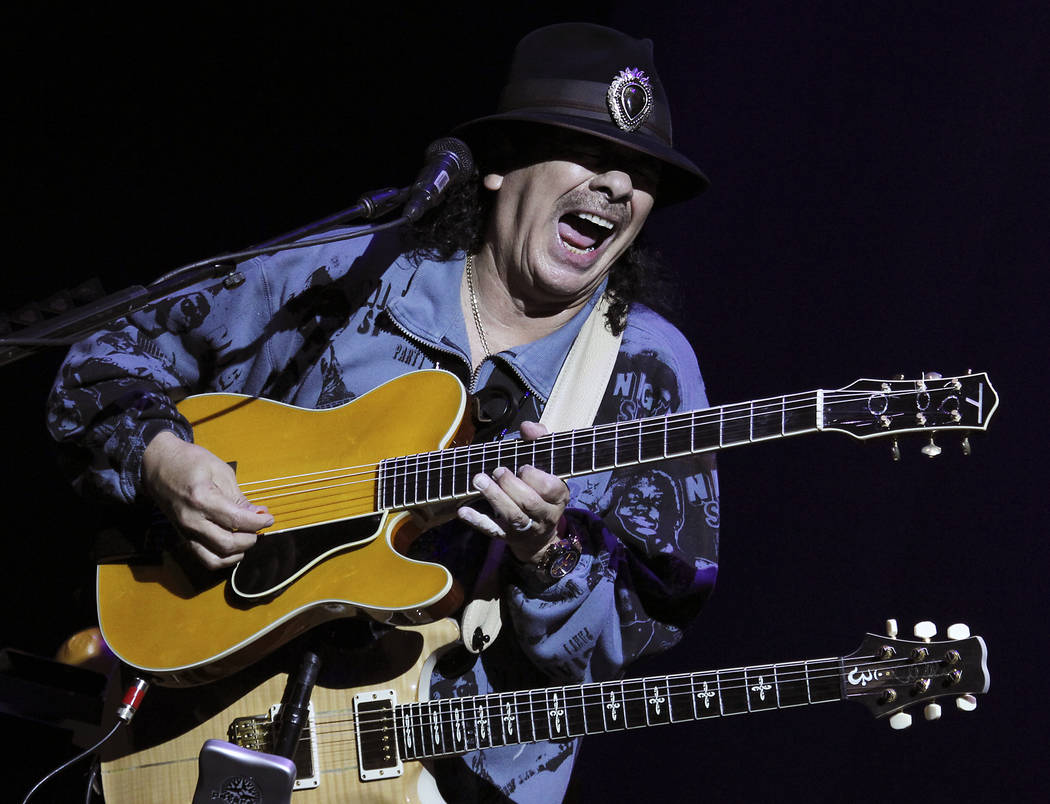 Santana performs at the House of Blues in Mandalay Bay in Las Vegas on Wednesday, May 2, 2012. ...