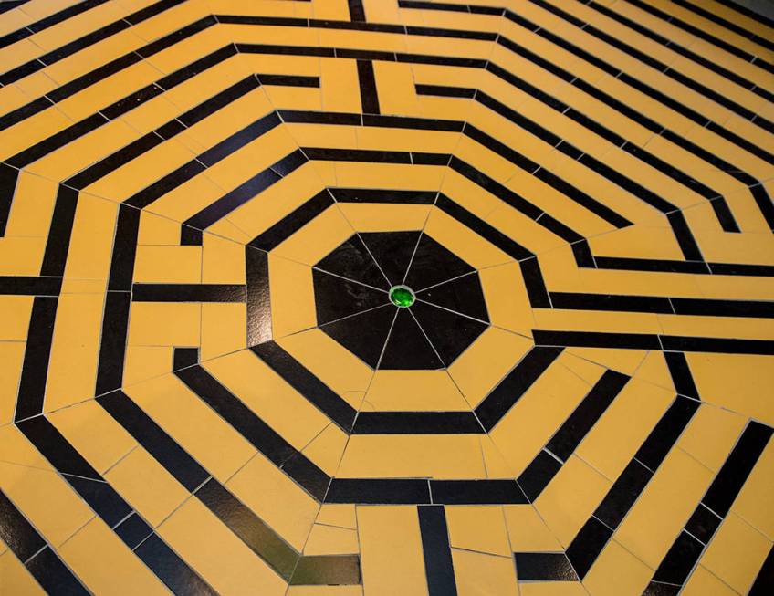 At the entrance is a tile design of the Yellow Brick Road. (Tonya Harvey Real Estate Millions)