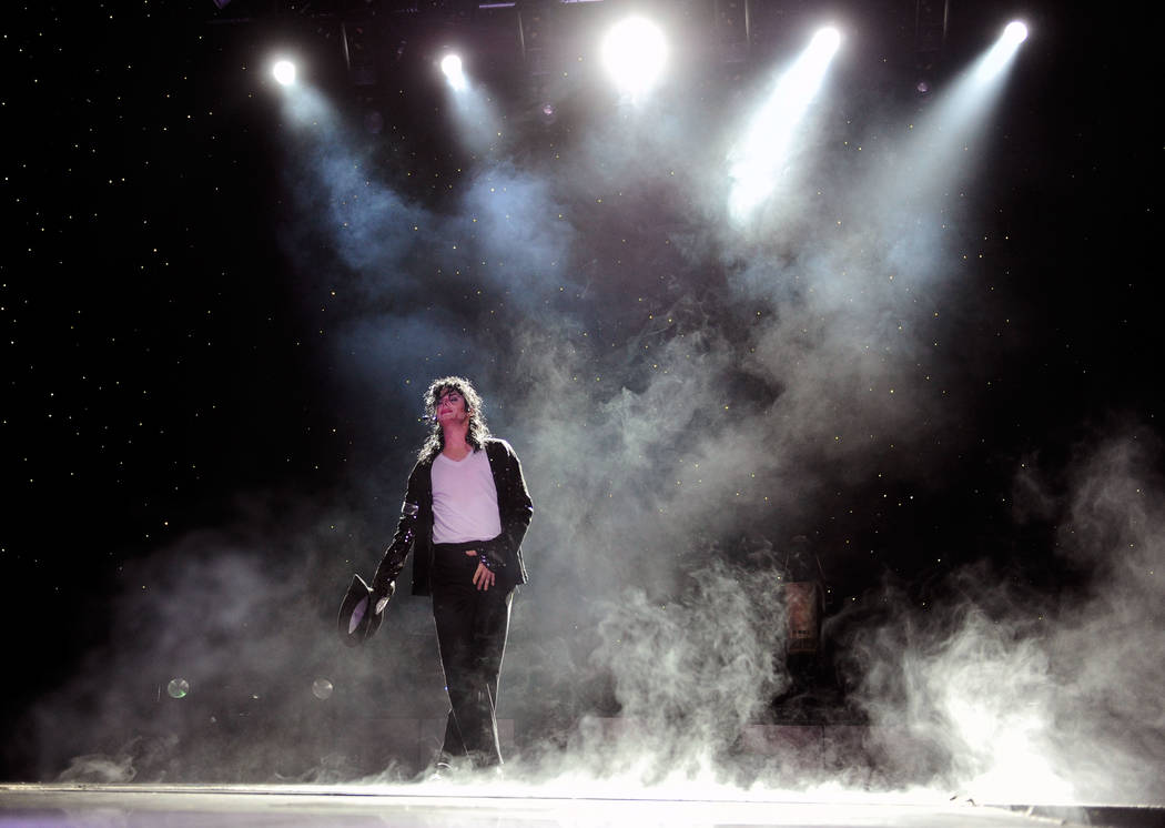 Michael Firestone performs as a Michael Jackson impersonator during his MJ Live tribute show at the Crown Theater at the Rio hotel-casino on Thursday, July 26, 2012. (David Becker/Las Vegas Review ...