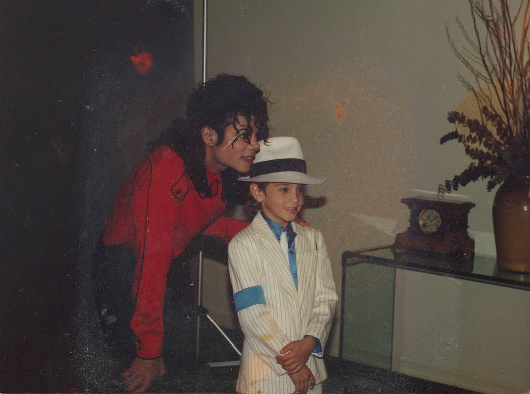 Michael Jackson and a young Wade Robson are shown in a photograph from the documentary "Leaving Neverland." (HBO)
