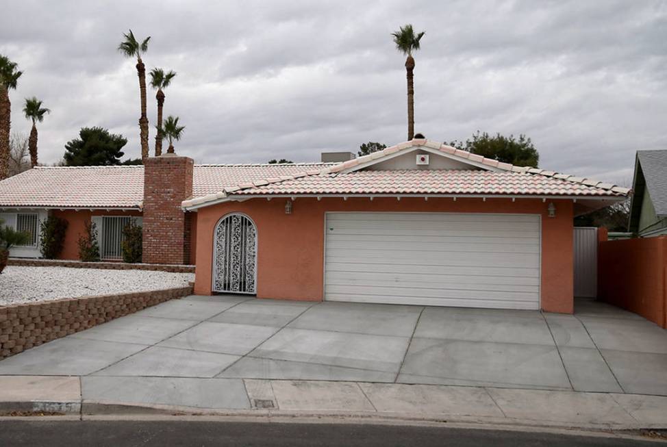 The former home of Las Vegas mobster Tony "The Ant" Spilotro at 4675 Balfour Drive in Las Vegas on Monday, Jan. 14, 2019. K.M. Cannon Las Vegas Review-Journal @KMCannonPhoto