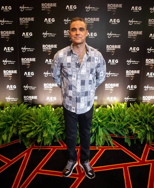 Robbie Williams is shown at Lakeside Restaurant at Wynn Las Vegas on Tuesday, March 5, 2019. (Erik Kabik Photography)