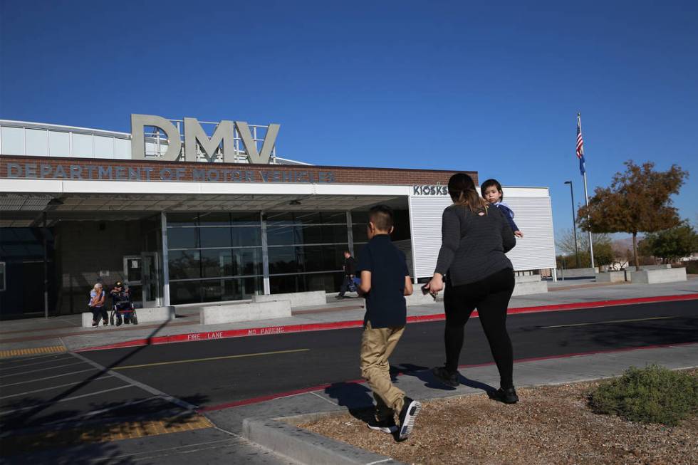 The Nevada Department of Motor Vehicles on East Sahara Avenue in Las Vegas, on Thursday, Jan. 10, 2019. Erik Verduzco Las Vegas Review-Journal @Erik_Verduzco3